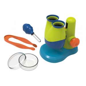Setul de microscop Buki Mini Sciences, include microscop, pensete, pipetă, placă Petri și carduri de activitate - Jocuri stiintifice si exploratori