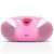 Lenco SCD-37 USB hordozható CD-s rádiómagnó rózsaszín 61097218