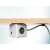 Allocacoc PowerCube Extended USB power strip mounted under a desk, white and grey, 3m cable