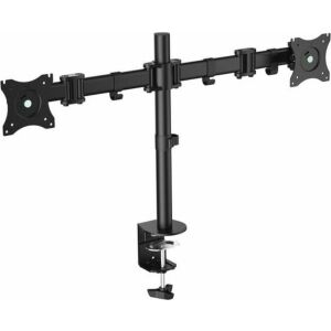 Close-up of Equip 650115 dual monitor stand with adjustable height - Equip