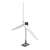 Buki szélenergia turbina építő készlet, összeszerelt szélenergia turbina fehér pengékkel és kék motorral