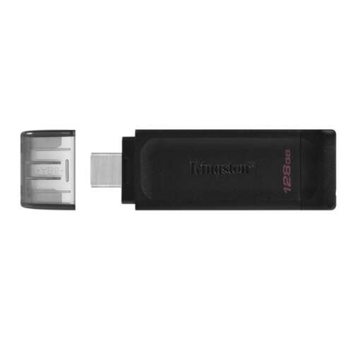 Pendrive Kingston DataTraveler 70 USB-C 128GB, czarny, bez nasadki