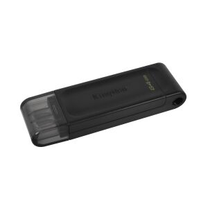 Kingston DataTraveler 70 64GB USB-C Stick - Abgewinkelte Ansicht - Pendrive