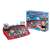 Buki Electronic Expert science kit, red base with electronic components and a flashing light