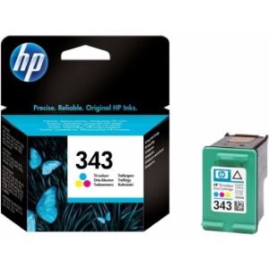 HP 343 Dreifarbige Tintenpatrone und Verpackung - HP