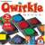 Qwirkle Brettspielbox, mit dem Namen und Logo des Spiels, mit bunten Kacheln und Auszeichnungen