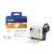 Brother DK-11202 label tape roll, black on white paper, shipping labels