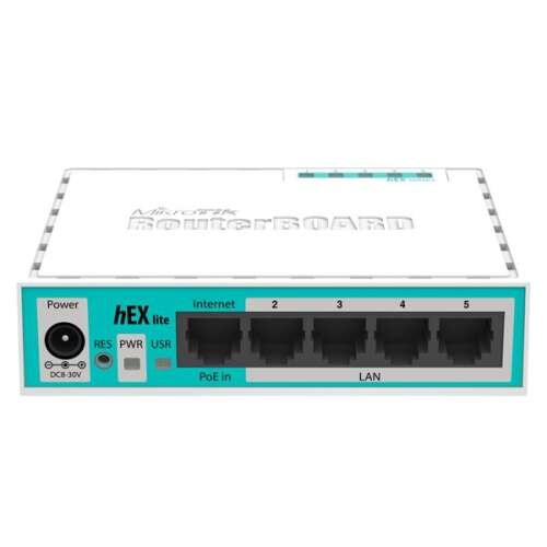 MikroTik hEX lite RB750r2 L4 64MB 5x FE Anschluss Router