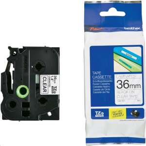 Brother P-touch TZe-161 label tape, 36mm wide, black on clear, laminated, 8m long - Printer Ribbon