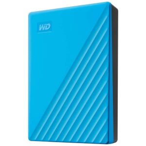 WD My Passport 4TB Син Преносим Твърд Диск, изглед под ъгъл - Western Digital Външен твърд диск