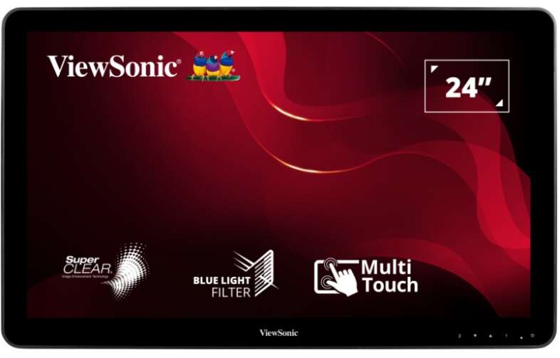 24" ViewSonic TD2430 érintőképernyős LED monitor fekete