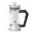 Bialetti Omino French Press do kawy, 350ml, ze stali nierdzewnej i szkła, z czarnym uchwytem