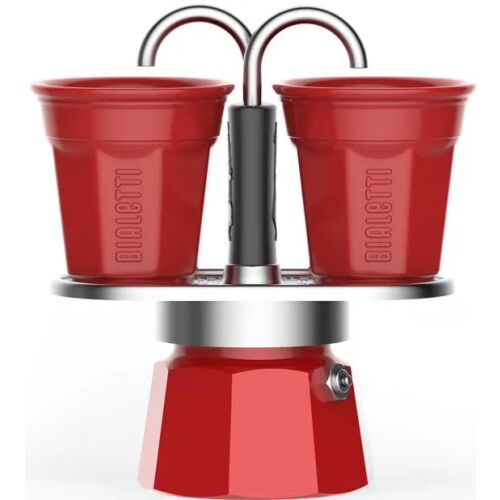 Bialetti Mini Express Roșu 2 cești Moka Pot cu cești
