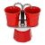Bialetti Mini Express Red 2-Cup Moka Pot isolated