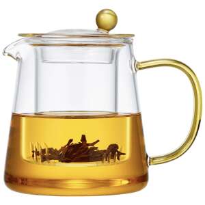 Ceainic cu infuzor de sticla, Quasar & Co.®, recipient pentru ceai/cafea, 700 ml, transparent 61107614 Ceainic
