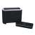 Platinet PMG094 Bluetooth speaker in black, side view with charging dock