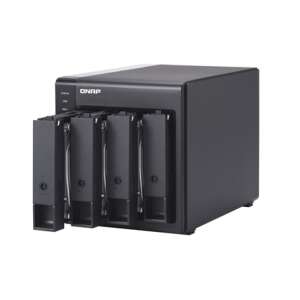 QNAP TR-004 4-bay external RAID hard drive enclosure, black - QNAP