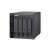 QNAP TR-004 4-bay external RAID hard drive enclosure, black, front view