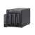QNAP TR-004 4-bay external RAID hard drive enclosure, black, front view