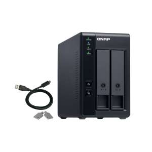 QNAP TR-002 2-Bay USB 3.1 Gen 2 RAID-Erweiterungseinheit für NAS und PC - QNAP Netzwerk-Datenspeicher