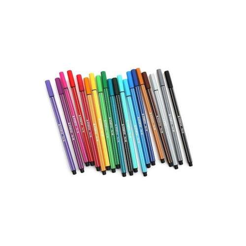 STABILO Pen 68 fineliner pens, 20 assorted colors, 1 mm line width