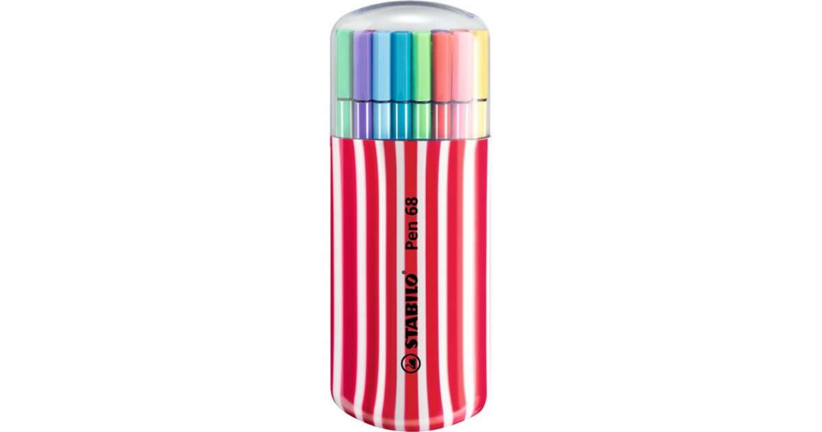 STABILO Pen 68 Brush ColorParade Set, 20-Colors 