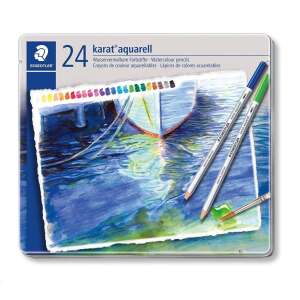 Staedtler "Karat" színes akvarell ceruza készlet 24db  (125 M24 / TS125M24) 61110398 