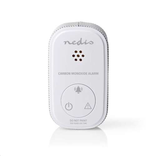 Nedis Carbon Monoxide Alarm, white, small, compact, easy to install