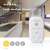 Nedis Carbon Monoxide Detector, white, small, compact, with 85dB alarm, 10 year battery life, mute button