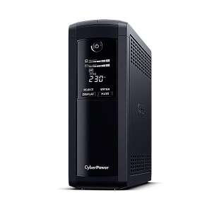CyberPower Value Pro VP1200ELCD-DE 1200VA Sursă de alimentare neîntreruptă, negru, vedere din față - Cyber Power