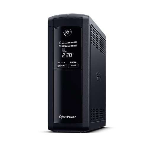 CyberPower Value Pro VP1200ELCD-DE 1200VA Непрекъсваемо захранване, черно, преден изглед