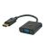 Savio CL-90 Video Converter Cable 0.2M DisplayPort to VGA (D-Sub) Black 91715886