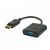 Savio CL-90 Video Converter Cable 0.2M DisplayPort to VGA (D-Sub) Black 91715886