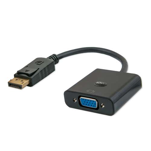 Savio CL-90 DisplayPort to VGA adapter cable, 0.2m, black