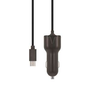 Maxlife MXCC-02 fekete micro USB autós töltő 2.1A - Autós töltő