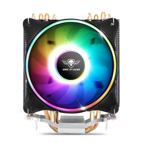 Chłodzenie procesora Spirit of Gamer AIRCOOLER 120mm ARGB, czarne z podświetleniem RGB