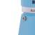 Bialetti Rainbow 3-cup light blue stovetop espresso maker, close-up of the safety valve