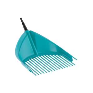 Gardena Combisystem leaf rake head, blue, for collecting leaves and debris - Gardena