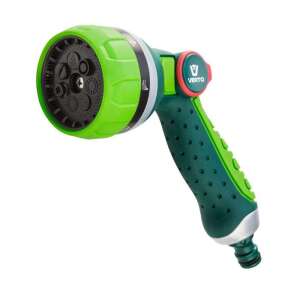 Duza de furtun de gradina Verto 15G710, 7 functii, control cu degetul mare, verde - Capete de stropire