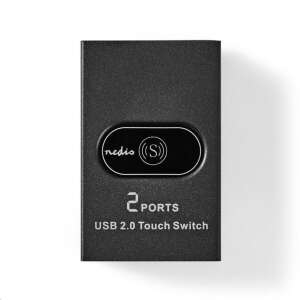Nedis CSWI6002BK 2-port USB switch, black - Nedis