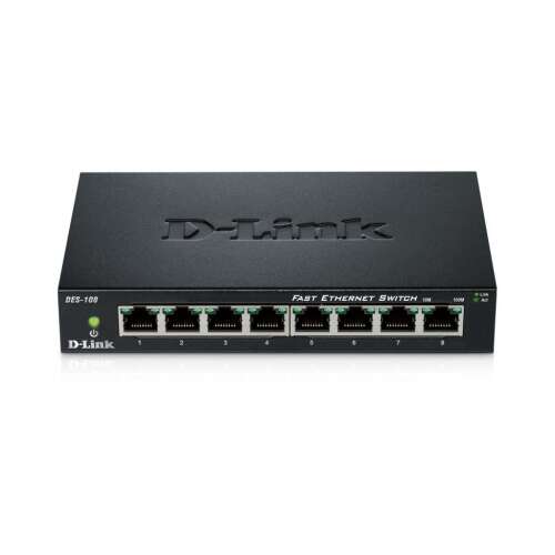 D-Link DES-108 8-portowy przełącznik Fast Ethernet