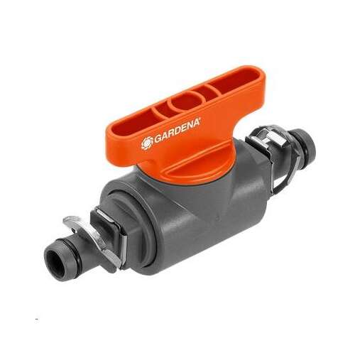 Gardena 13 mm (1/2") Absperrventil für Micro-Drip-System, Schnellanschluss, Wasserregelung