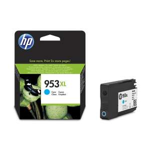 HP 953XL Cyan Ink Cartridge, High Yield, F6U16AE - HP