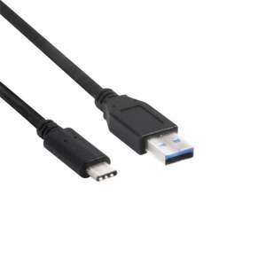 Kábel Club 3D USB 3.1 Typ-C na Typ-A, 1 meter, čierny - USB káble