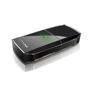 Adapter USB TP-Link Archer Dual Band T2U AC600, czarny, widok pod kątem - TP-Link