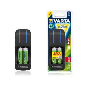 Varta Pocket töltő+ AA 2600 mAh akku (4db akkuval) Ready 2 USE (57642101471) 61119659 