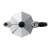 Bialetti Moka Express stovetop espresso maker, 4 cup, silver, top view