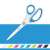 Leitz Wow Titan office scissors, blue and white, 17 cm, available in multiple colors