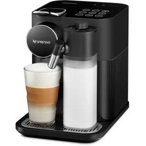Черна кафемашина De'Longhi Nespresso EN640.B с млекопенка, приготвяща лате - Кафемашина за капучино и възглавница