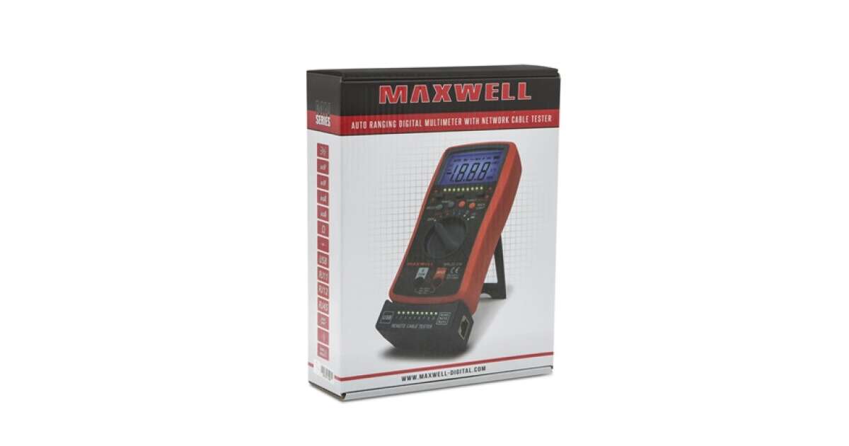 Maxwell-Digital Digital multimeter automatic 25334